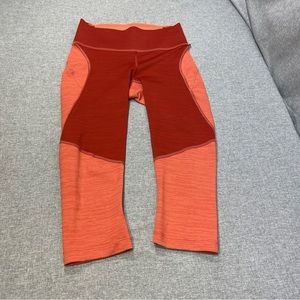 Outdoor Voices Cropped Leggings Orange Size XS NWOT